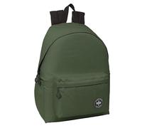 Safta MUNICH TEEN - Mochila para Portátil 14.1", Ideal para Jóvenes de Diferentes Edades, Cómoda y Versátil, Calidad y Resistencia, 31x13x43 cm, Color Verde caqui