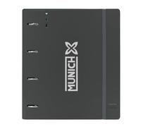 Safta MUNICH TOPO - Carpeblock con 4 Anillas de 35 mm, con Recambio, con 100 Hojas A4, Ideal para Niños de Diferentes Edades, Cómoda y Versátil, Calidad y Resistencia, 27x4x32 cm