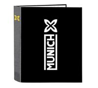 Safta MUNICH TOPO - Carpeta Folio 4 Anillas, Ideal para Niños de Diferentes Edades, Cómoda y Versátil, Calidad y Resistencia, 27x6x33 cm