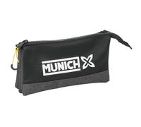 Safta Munich Topo - Portatodo Triple, Estuche Infantil, Estuche Niño, Ideal para Niños en Edad Escolar, Cómodo y Versátil, Calidad y Resistencia, 22x3x12 cm