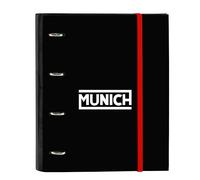 Safta MUNICH VULCAN - Carpeta 4 Anillas de 35 cm con 100 Hojas A4, Ideal para Niños de Diferentes Edades, Cómoda y Versátil, Calidad y Resistencia, 27x3.5x32 cm