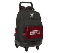 Safta MUNICH VULCAN - Mochila Grande con Ruedas, Compacta, Extraíble, Ideal para Niños de Diferentes Edades, Cómoda y Versátil, Calidad y Resistencia, 33x22x45 cm