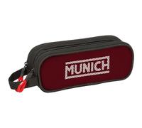 Safta Munich Vulcan - Portatodo Doble Niño, Estuche Infantil, Estuche Niño, Ideal para Niños en Edad Escolar, Cómodo y Versátil, Calidad y Resistencia, 21x6x8 cm