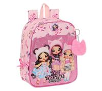 Safta NANANA FABULOUS - Mochila Infantil, Mochila Niño, Mochila Escolar, Adaptable a Carro, Ideal para Guardería, Cómoda y Versátil, Calidad y Resistencia, 22x10x27 cm, Color Rosa