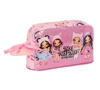 Safta NANANA Fabulous - Porta Desayunos Térmico, Termo, Portatodo, Calidad y Máxima Resistencia, Porta Comida, Recreo, 21.5x6.5x12 cm, Color Rosa