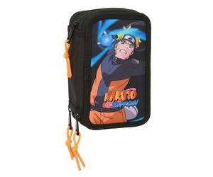 Safta Naruto - Estuche Escolar con 37 Útiles Incluidos, Estuche Infantil, Estuche Niño, Ideal para Niños de 5 a 14 Años, Cómodo y Versátil, Calidad y Resistencia, 12.5x5.5x19.5 cm