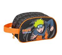 Safta NARUTO - Neceser Escolar Infantil Mediano con Asa, Neceser Infantil, Adaptable a Carro, Fácil Limpieza, Cómodo y Versátil, Calidad y Resistencia, 26x12x15 cm