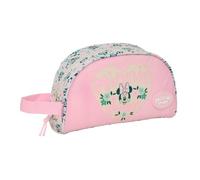SAFTA | Neceser Adaptable a Carro Disney Minnie Mouse Minty, Organizador Escolar Infantil, Asa Lateral, Bolsa de Aseo Escolar, Medidas 26x9x16 cm