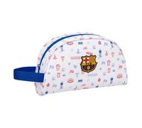 SAFTA | Neceser Adaptable a Carro FC Barcelona Preescolar, Organizador Escolar Infantil con Asa Lateral, Bolsa de Aseo Escolar, Medidas 26x9x16 cm