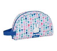 SAFTA | Neceser Adaptable a Carro Miffy Bunny, Organizador Escolar Infantil con Asa Lateral, Bolsillo Interior con Cremallera, Cierre Superior, Bolsa de Aseo Escolar, Medidas 28x10x18 cm