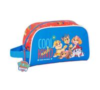 SAFTA | Neceser Adaptable a Carro Paw Patrol Cool, Organizador Escolar Infantil con Asa Lateral, Bolsa de Aseo Escolar, Medidas 26x9x16 cm