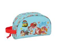 SAFTA | Neceser Adaptable a Carro Paw Patrol Dino Rescue, Organizador Escolar Infantil con Asa Lateral, Bolsa de Aseo Escolar, Medidas 26x9x16 cm