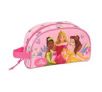 SAFTA | Neceser Adaptable a Carro Princesas Disney, Organizador Escolar Infantil para Vuelta al Cole, Bolsa de Aseo Escolar, Medidas 26x9x16 cm