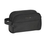 SAFTA | Neceser Adaptable a Carro Safta Business Black, Organizador Interior Forrado con Compartimentos, Cremallera Superior y Asa Lateral, Bolsa de Aseo Escolar, Medidas 24x10x15 cm