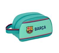 SAFTA | Neceser Escolar Bolsa de Aseo con Asa FC Barcelona 26x12x15 cm | Tejido poliéster con costuras rematadas, para colegio, educación física, piscina, licencia oficial FC Barcelona