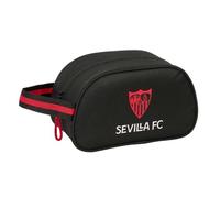 SAFTA | Neceser Escolar Sevilla FC Adaptable a Carro (Sin Carro), con Asa Lateral y Cremallera, Organizador de Aseo y Accesorios para Vuelta al Cole, Bolsa de Aseo Escolar, Medidas 26x12x15 cm