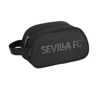 SAFTA | Neceser Escolar Sevilla FC Teen Adaptable a Carro Portamochilas (Sin Carro), 1 Asa Lateral, Compartimento con Cremallera, Bolsa de Aseo Escolar, Medidas 26x12x15 cm