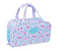 SAFTA | Neceser Rectangular Blackfit8 Cool, Organizador Interior con Bolsillo y Cremallera, Compartimento Forrado Gran Formato, Doble Tirador, Asas de Mano, Bolsa de Aseo Escolar, Medidas 31x14x19 cm