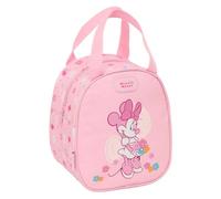 Safta | Neceser Termo Disney Minnie Mouse Baby, Interior Forrado de Aluminio Frío-Calor, Asa de Mano Superior, Cremallera Superior, Medidas 19x14x22 cm