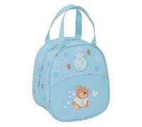 Safta | Neceser Termo Real Madrid Preescolar, Interior Forrado de Aluminio Frío-Calor, Asa de Mano Superior, Cremallera Resistente, Organizador Infantil para Vuelta al Cole, Medidas 19x14x22 cm