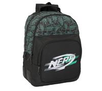 Safta NERF GAME - Mochila Doble, Adaptable a Carro, Ideal para Niños de Diferentes Edades, Cómoda y Versátil, Calidad y Resistencia, 32x15x42 cm