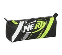Safta Portatodo NERF Get Ready Estuche infantil con cremallera y compartimiento 21x7x8 cm Negro