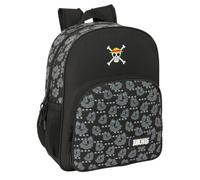 Safta Mochila Escolar ONE PIECE PIRATES – Infantil, Adaptable a carro, 32x12x38 cm