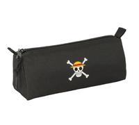 Safta One Piece Pirates - Portatodo con Cremallera y Compartimiento, Estuche Infantil, Estuche Niño, Ideal para Niños en Edad Escolar, Cómodo y Versátil, Calidad y Resistencia, 21x7x8 cm