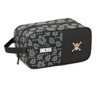 SAFTA One Piece Pirates - Zapatillero Mediano, Multiusos, Portatodo, Deporte, Extraescolares, Fútbol, Cómodo y Versátil, 29x14x15 cm