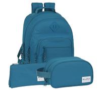 Safta | Pack 3 Piezas BLACKFIT8 EGEO Mochila, Estuche y Neceser BLACKFIT8 - Mochila, Estuche y Neceser Diseño Único y Licencia Oficial BLACKFIT8
