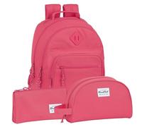 Safta | Pack 3 Piezas BLACKFIT8 FRESA Mochila, Estuche y Neceser BLACKFIT8 - Mochila, Estuche y Neceser Diseño Único y Licencia Oficial BLACKFIT8