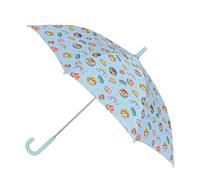 Safta - Paraguas Manual Infantil Paw Patrol Sunshine, 48 cm (19''), 86 cm Diámetro, 8 Paneles, Varilla Metal con Nervios de Acero 8 mm, Asa y Punta PVC, Poliéster, Azul Claro