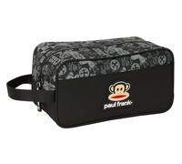 SAFTA Paul Frank Join The Fun - Zapatillero Mediano, Multiusos, Portatodo, Deporte, Extraescolares, Fútbol, Cómodo y Versátil, 29x14x15 cm, Color Negro