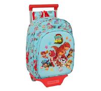 PAW PATROL DINO RESCUE - Mochila Infantil con Carro Safta 705, Ideal para Niños de Diferentes Edades, Cómoda y Versátil, Calidad y Resistencia, 26x11x34 cm