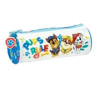 SAFTA Paw Patrol PUPS Rule - Estuche Redondo Escolar, Estuche Infantil, Estuche Niño, Ideal para Niños de 5 a 14 Años, Cómodo y Versátil, Calidad y Resistencia, 20x7 cm, Color