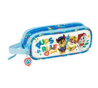 Safta Paw Patrol PUPS Rule - Portatodo Doble Niño, Estuche Infantil, Estuche Niño, Ideal para Niños en Edad Escolar, Cómodo y Versátil, Calidad y Resistencia, 21x6x8 cm, Color