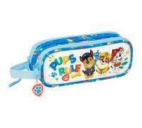 Safta Paw Patrol PUPS Rule - Portatodo Doble Niño, Estuche Infantil, Estuche Niño, Ideal para Niños en Edad Escolar, Cómodo y Versátil, Calidad y Resistencia, 21x6x8 cm, Color