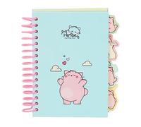 PEMBE THE PINK CAT - Bloc de Notas A6, Libreta, Cuadernos, Ideal para Niños en Edad Escolar, Cómodo y Versátil, Calidad y Resistencia, 10.5x14.8 cm