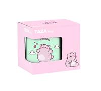 Safta pembe the pink cat - taza grande de cerámica, resistente, liger