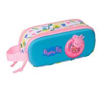 Portatodo Escolar PEPPA PIG 3D, Doble Cremallera