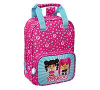 Safta PINYPON - Mochila Infantil, con Asas, Adaptable a Carro, Ideal para Niños de Diferentes Edades, Cómoda y Versátil, Calidad y Resistencia, 20x8x28 cm, Color Rosa/azul
