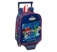 Safta PJMASKS READY - Mochila Guardería con Carro, Ideal para Niños de Diferentes Edades, Cómoda y Versátil, Calidad y Resistencia, 22x10x27 cm, Color Azul marino
