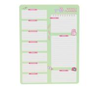 SAFTA | Planificador Semanal Pembe The Pink Cat, Weekly Planner Semana Vista 50 Páginas, Papel 100 g/m², Organizador de Tareas y Notas, Papelería Escolar Vuelta al Cole, Medidas 19x25,5 cm