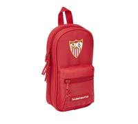 Safta - Plumier Mochila de Sevilla FC Oficial con 4 Estuches y útiles 120x50x230