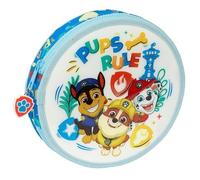 Safta | Plumier Redondo Paw Patrol Pups Rule 18 Piezas, Estuche Escolar Infantil con Cremallera y Un Compartimento, Incluye 6 Colorines Grandes, 8 Rotuladores, Lápiz, Medidas 21x3,5 cm