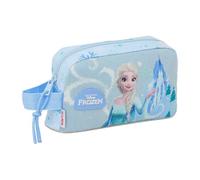 Safta | Portadesayunos Térmico Frozen Disney, Bolsa Almuerzo Infantil con Interior Forrado de Aluminio Frío-Calor, Compartimento con Cremallera y Asa Lateral, Medidas 21,5x6,5x12 cm