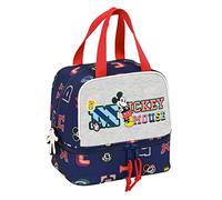 Safta Portameriendas MICKEY MOUSE Only One – Alta calidad 20x15x20 cm Azul marino