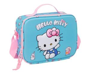 Safta | Portameriendas Nevera Hello Kitty 3D Termoconformado, Bolsa Térmica Infantil con Interior Forrado de Aluminio Frío-Calor, Cremallera con Doble Tirador, Medidas 25x9x19,5 cm