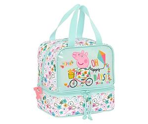 Safta-Portameriendas Termo Peppa Pig Cosy Corner 20X20X15Cm, Multicolor (812290040)