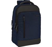 Safta Portátil 13,3" a 15,6" Puerto USB y Diseño Ejecutivo | Mochila Oficina, Universidad y Viajes, Unisex Adulto, DualTech Dark Blue, Mediano